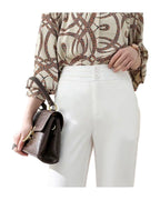 White Wide Leg Pants High Waist Korean Loose Straight Leg photo 3