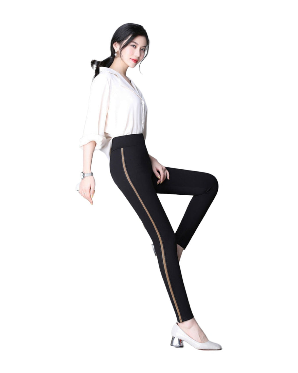 Sweatpants White Side Feet Harem Pants Casual Loose Guard photo 5