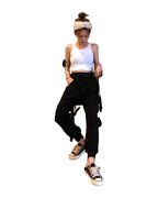 White Pants Loose Thin Waist Sports High Waist Casual Health photo 3
