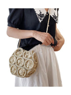Rattan Woven Bag Retro Literary Straw