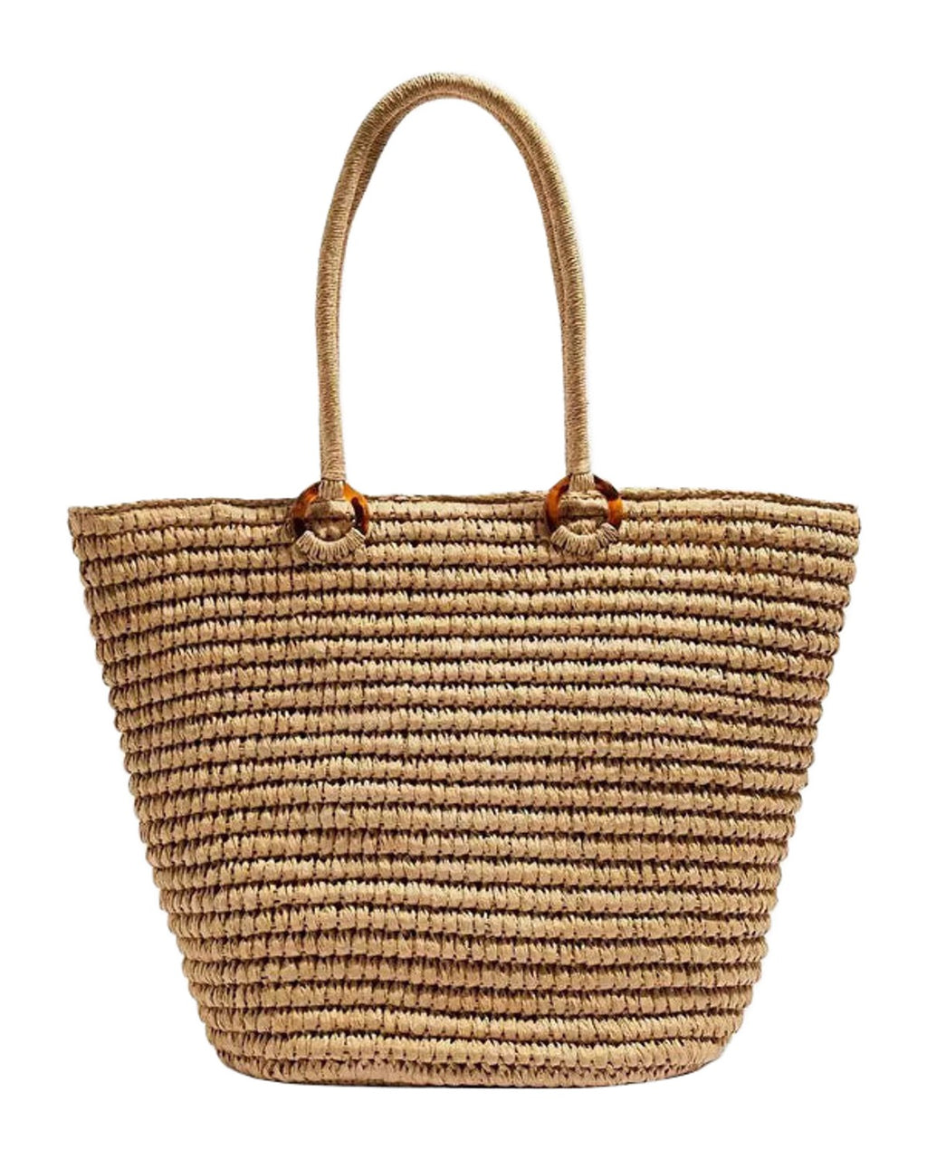 Simple One-shoulder Portable Beach Bag Knitting photo 3