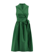 Dies Midi Dress Casual Sleeveless Belt photo 3