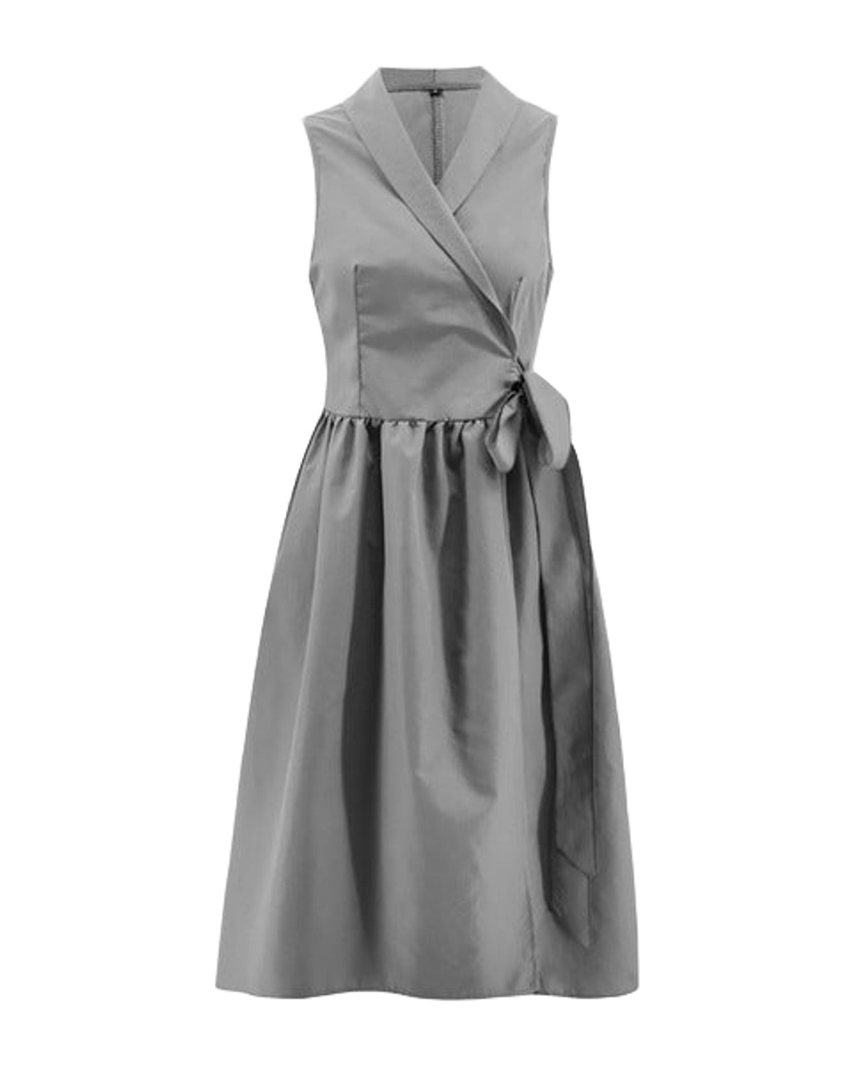 Dies Midi Dress Casual Sleeveless Belt photo 9