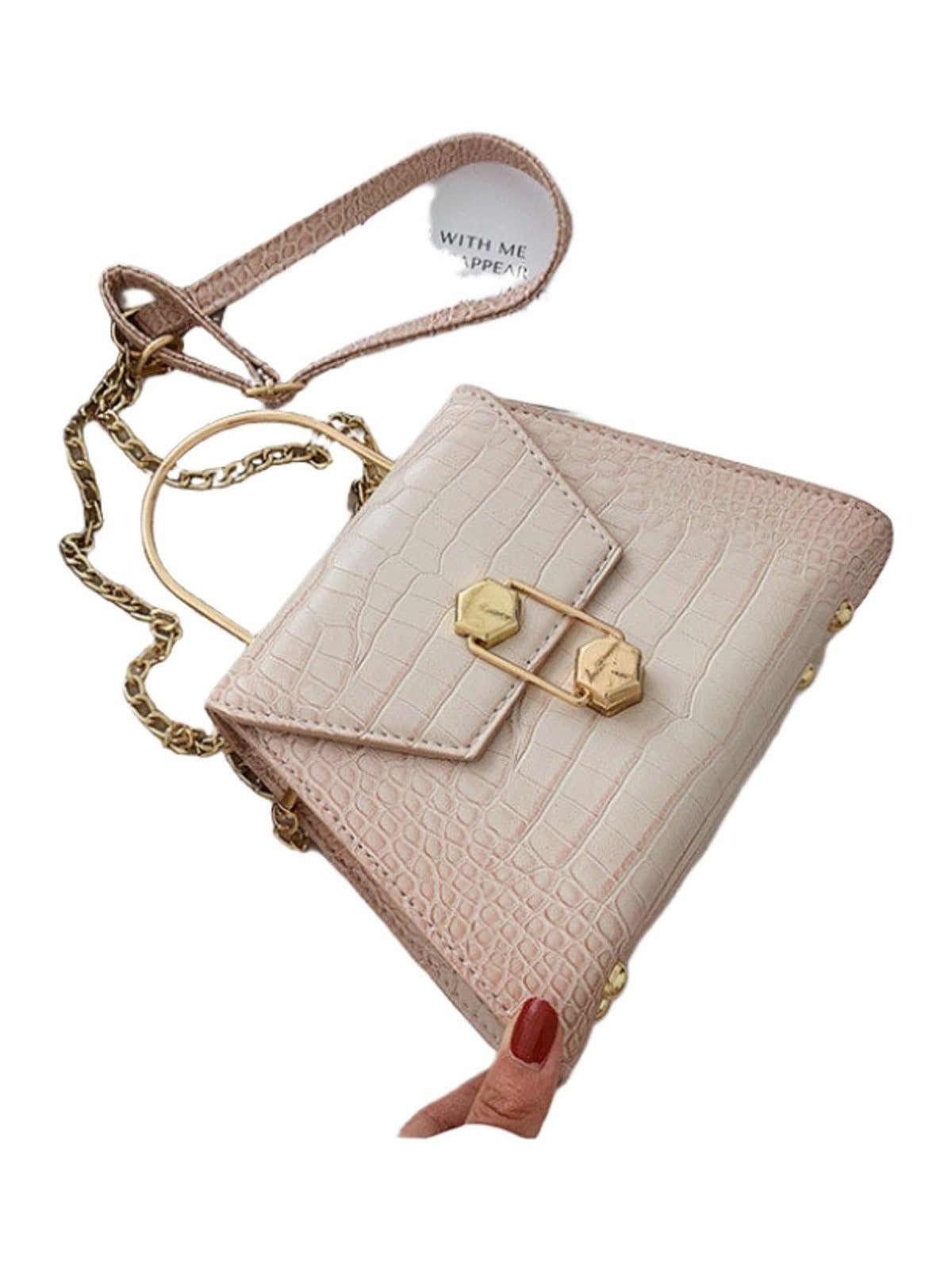 Korean Retro Port Small Square Bag Stone Pattern