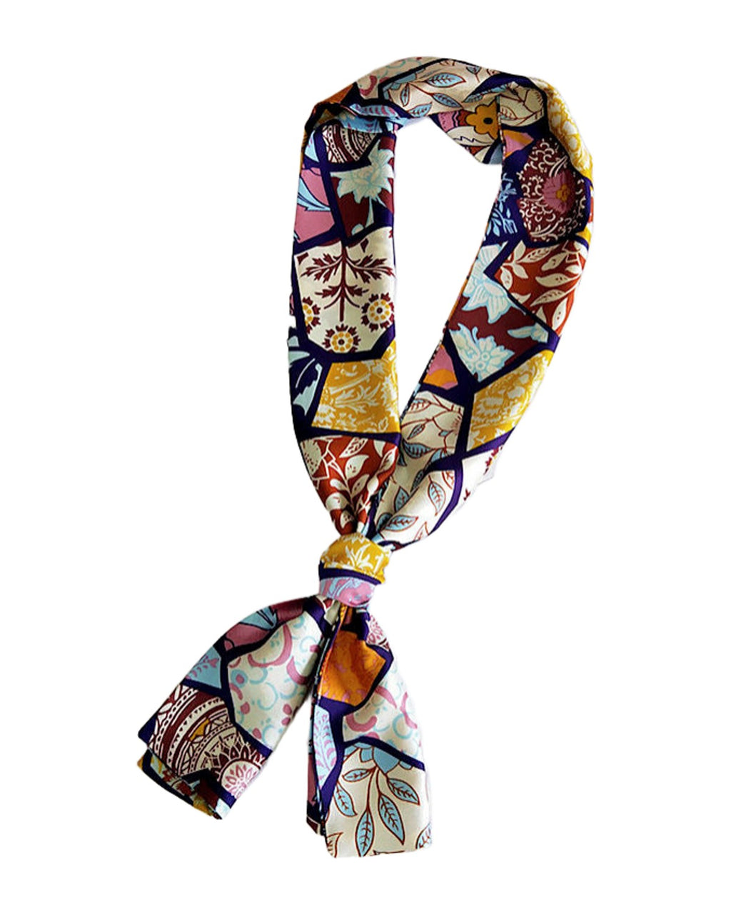 Silk Scarf Long Spring Autumn Double-sided Dual-use photo 5