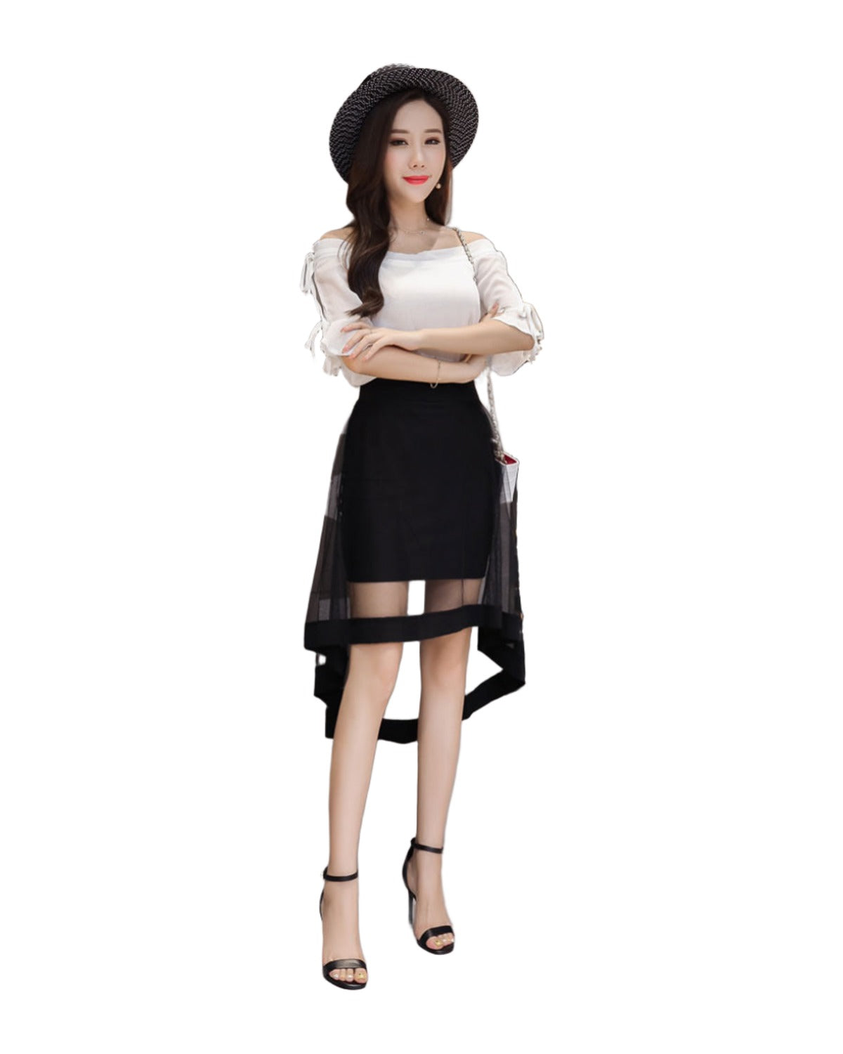Irregular Skirt Dovetail Mid-length Package Hip photo 1