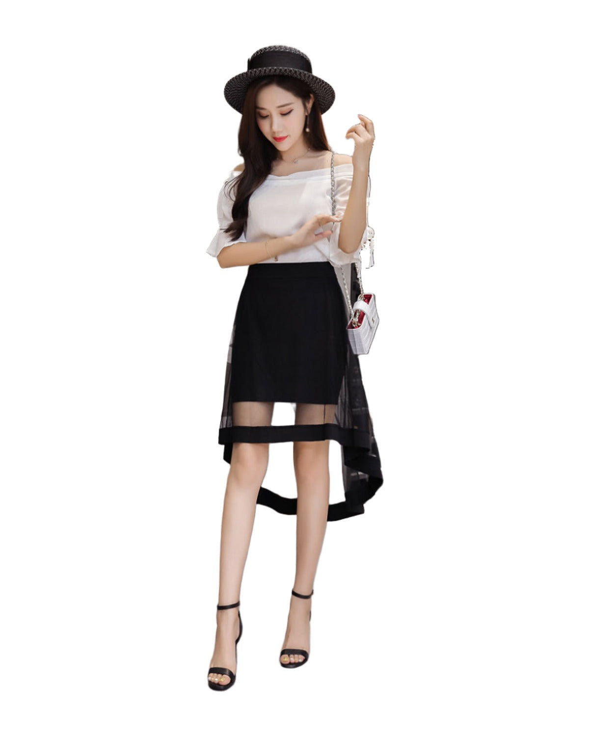 Irregular Skirt Dovetail Mid-length Package Hip photo 4