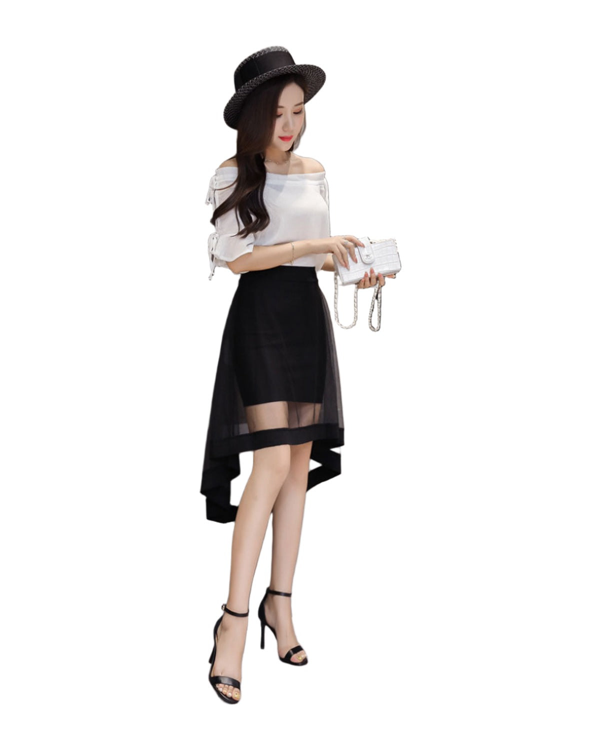 Irregular Skirt Dovetail Mid-length Package Hip photo 7