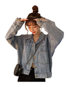 Loose All-match Tooling Denim Jacket Port Retro Short Trend photo 1
