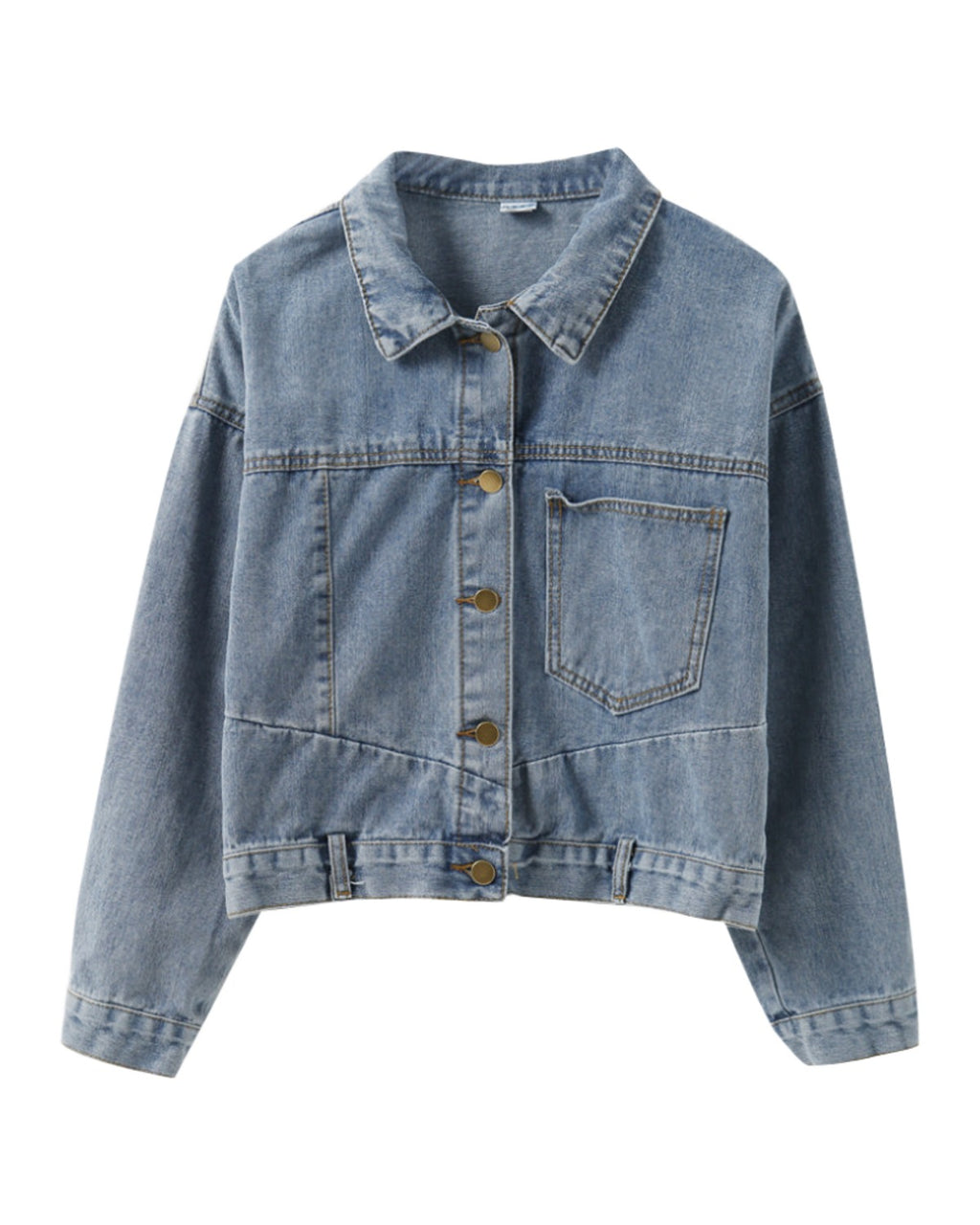Loose All-match Tooling Denim Jacket Port Retro Short Trend photo 4