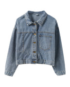Loose All-match Tooling Denim Jacket Port Retro Short Trend photo 4