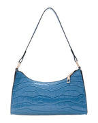 Solid Color Shiny Shoulder Bag photo 1