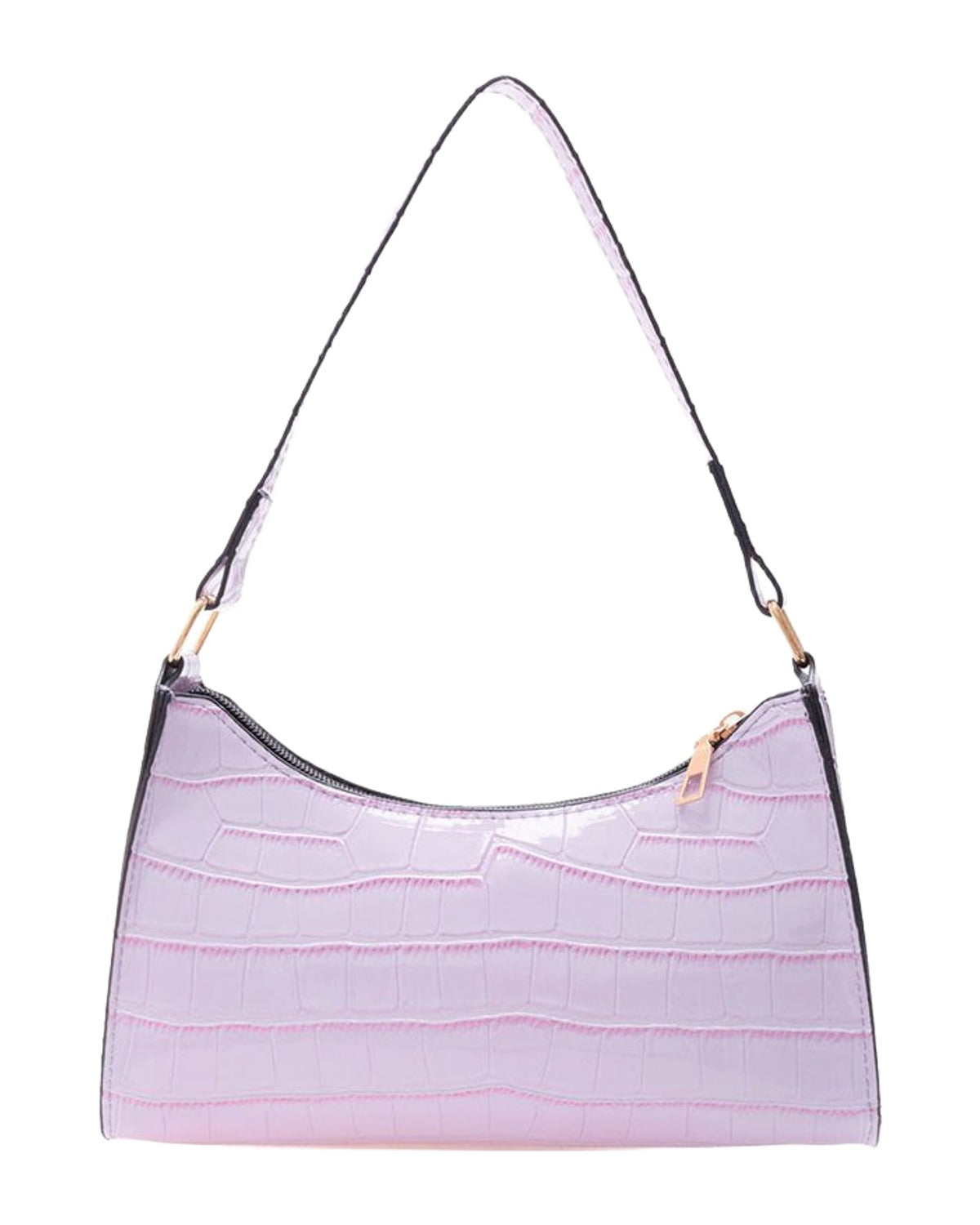 Solid Color Shiny Shoulder Bag photo 5