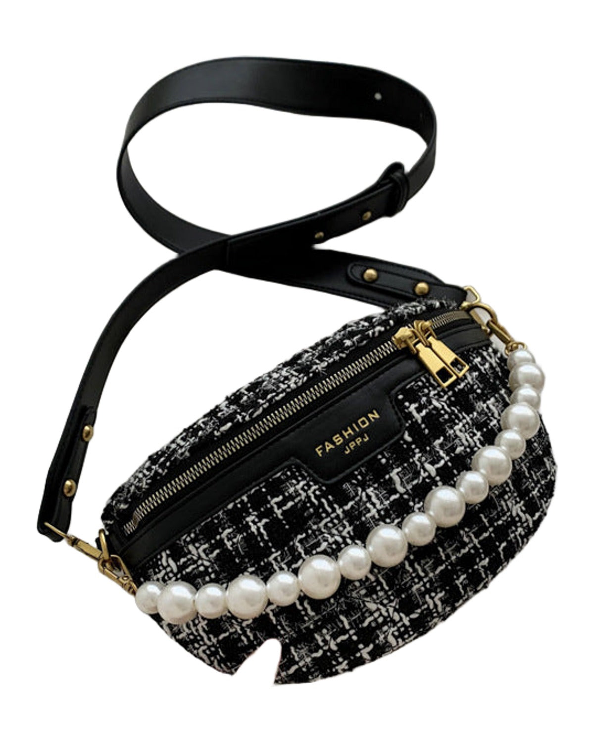 Contrast Pearl Wide Shoulder Strap Bag photo 2