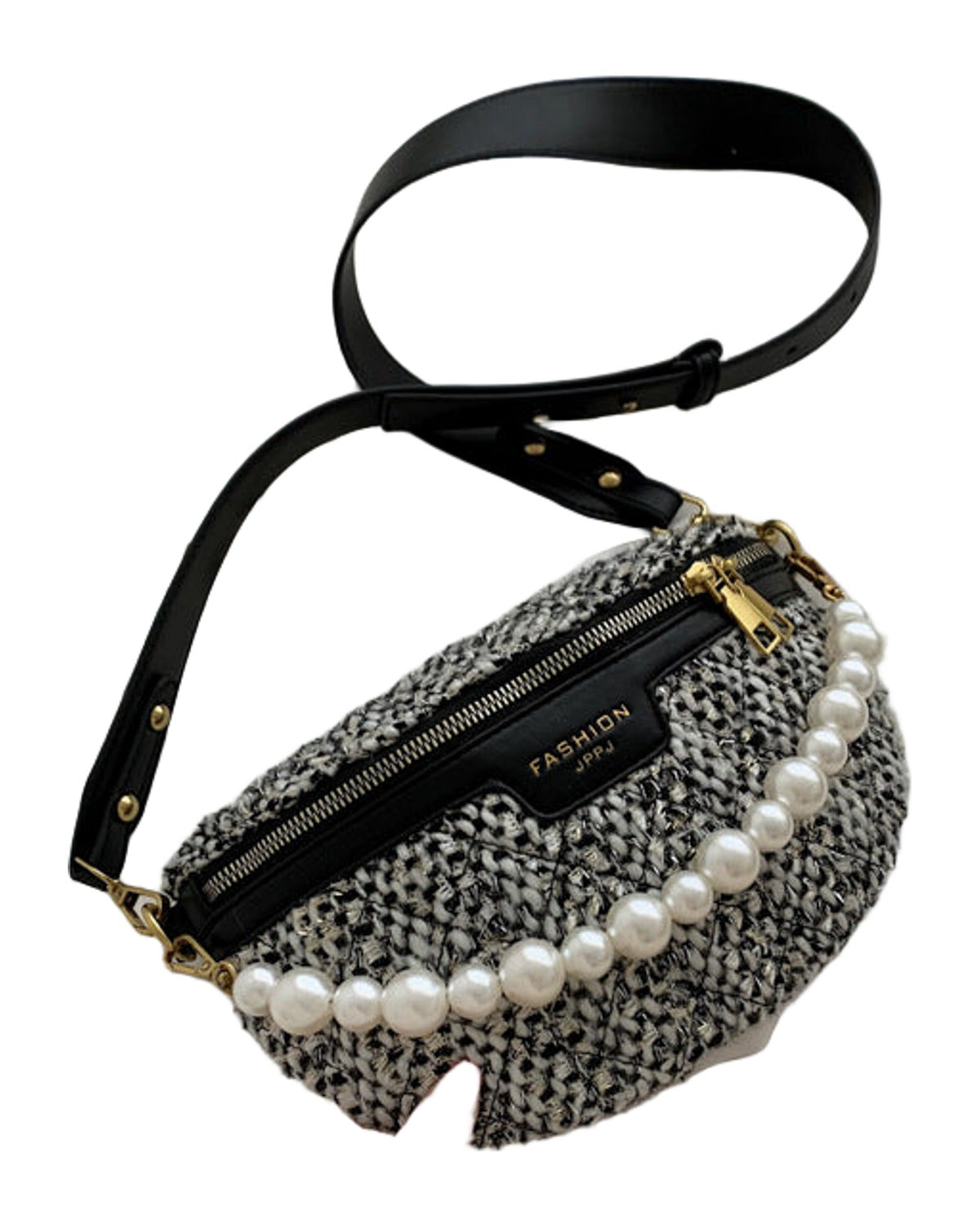 Contrast Pearl Wide Shoulder Strap Bag photo 5