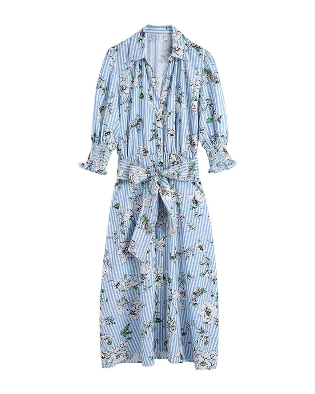 Summer Printed Shirt Dress photo 2
