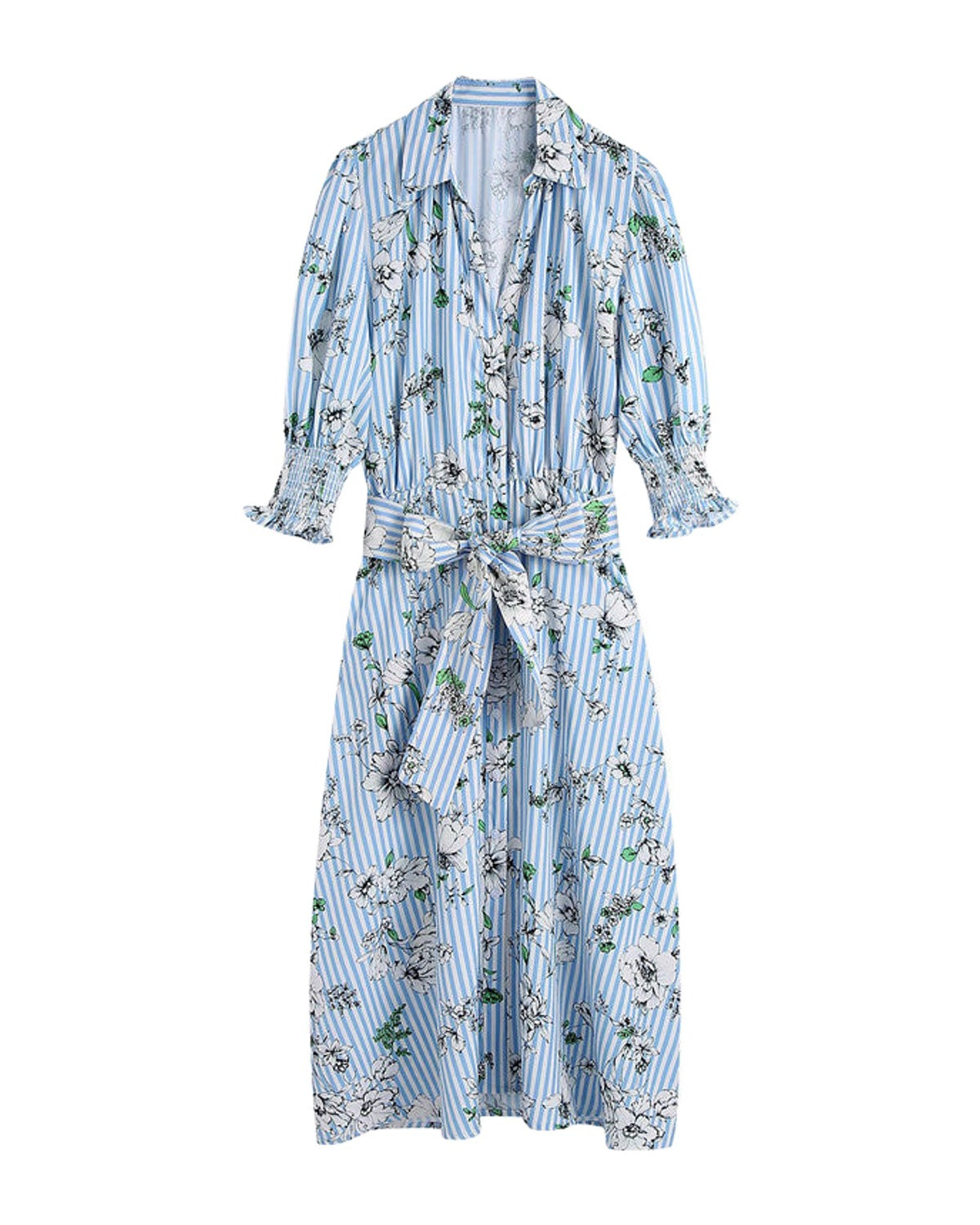 Summer Printed Shirt Dress photo 4