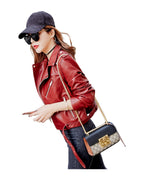 Leather Jacket Korean Slim Motorcycle photo 1