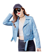 Leather Jacket Korean Slim Motorcycle photo 5