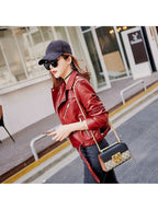 Leather Jacket Korean Slim Motorcycle