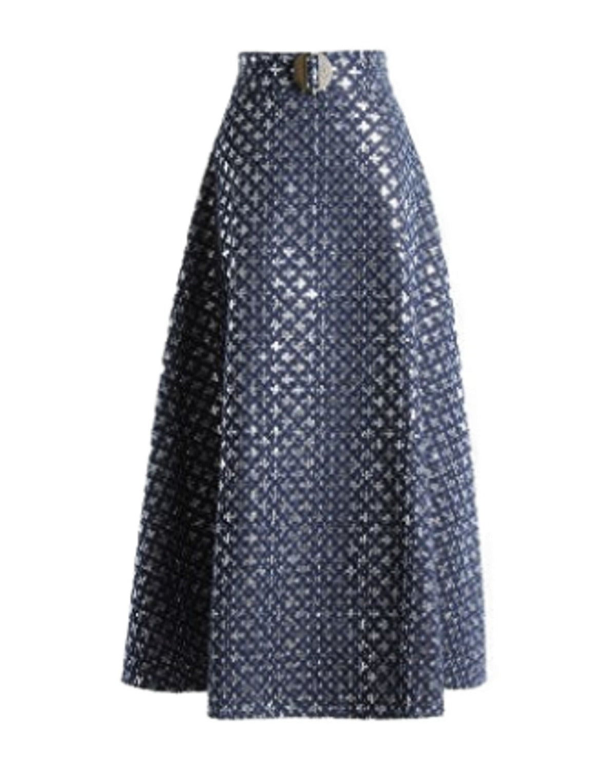 Mid-length Embroidered Retro Skirt photo 4