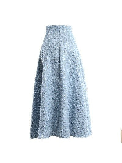 Mid-length Embroidered Retro Skirt