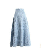 Mid-length Embroidered Retro Skirt