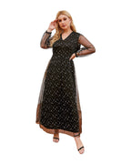 Plus Size Lace Dress Sequin photo 2