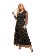 Plus Size Lace Dress Sequin photo 4