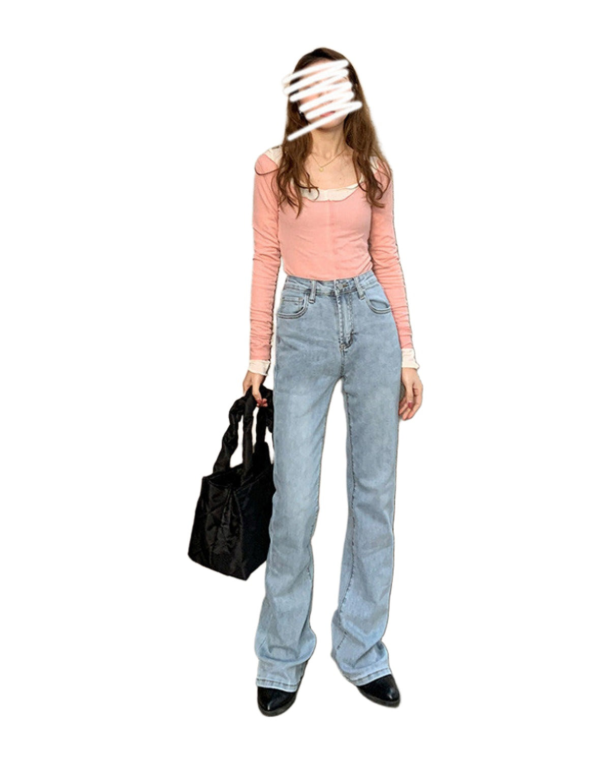 Stretch High Waist Bootcut Jeans photo 1
