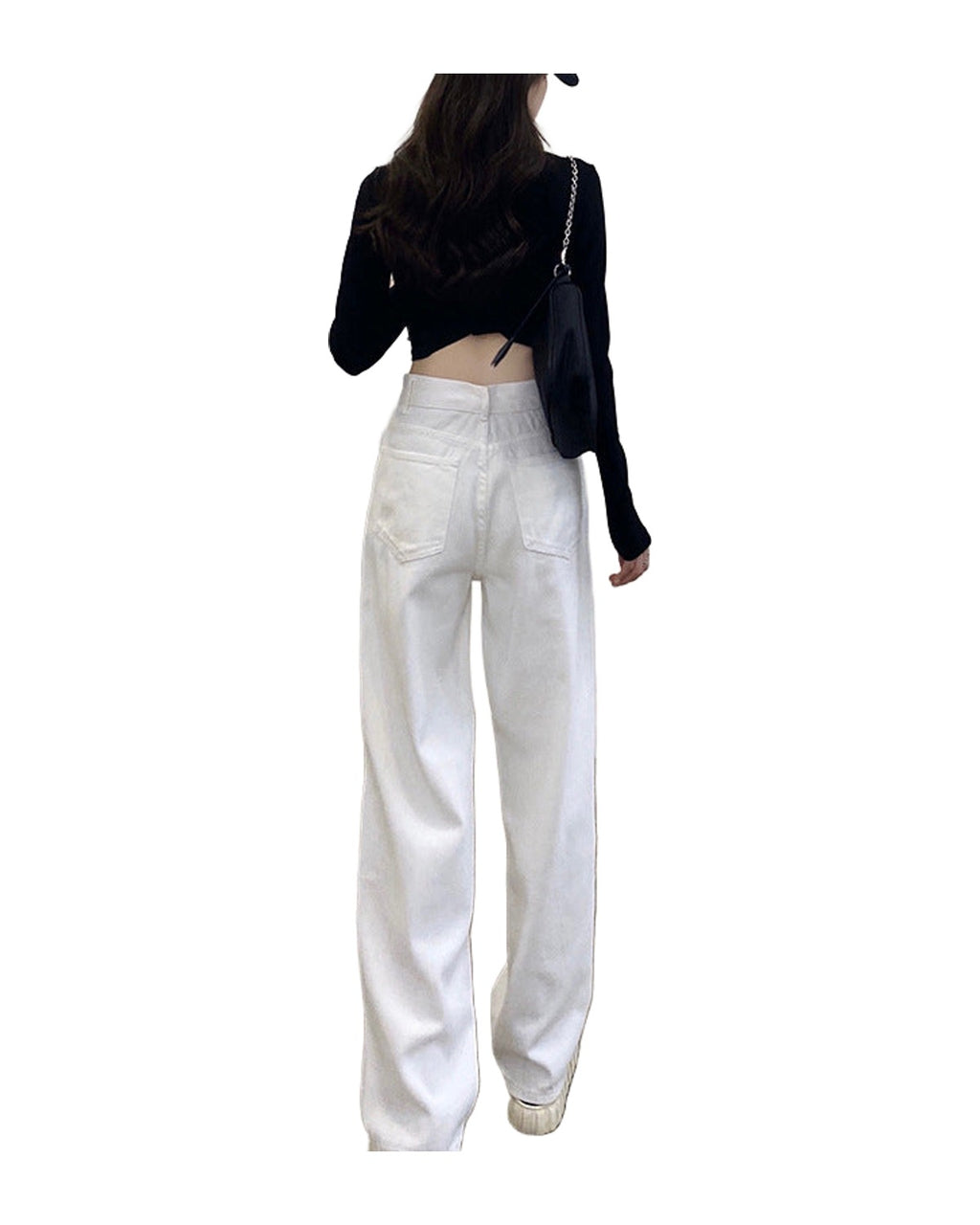 Loose Casual Pants White Jeans Trousers photo 1