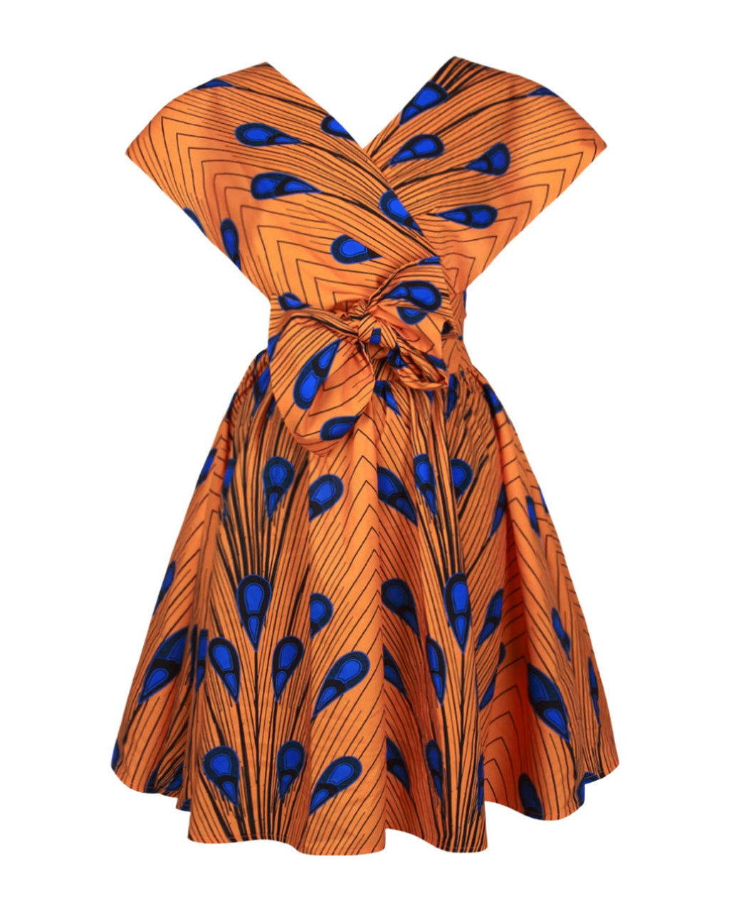 Lace-up Pleated Nightclub V-neck Dress photo 1