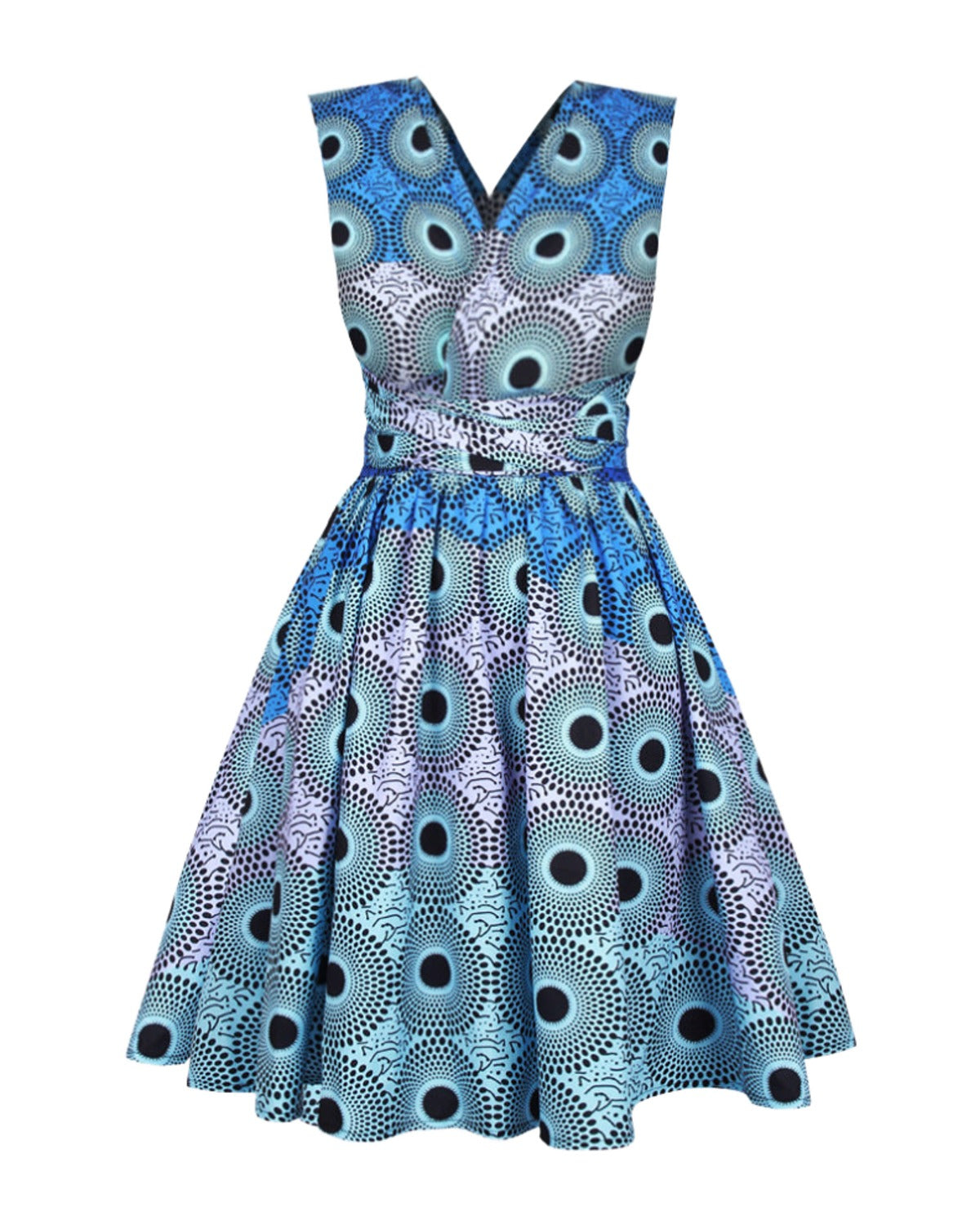 Lace-up Pleated Nightclub V-neck Dress photo 2