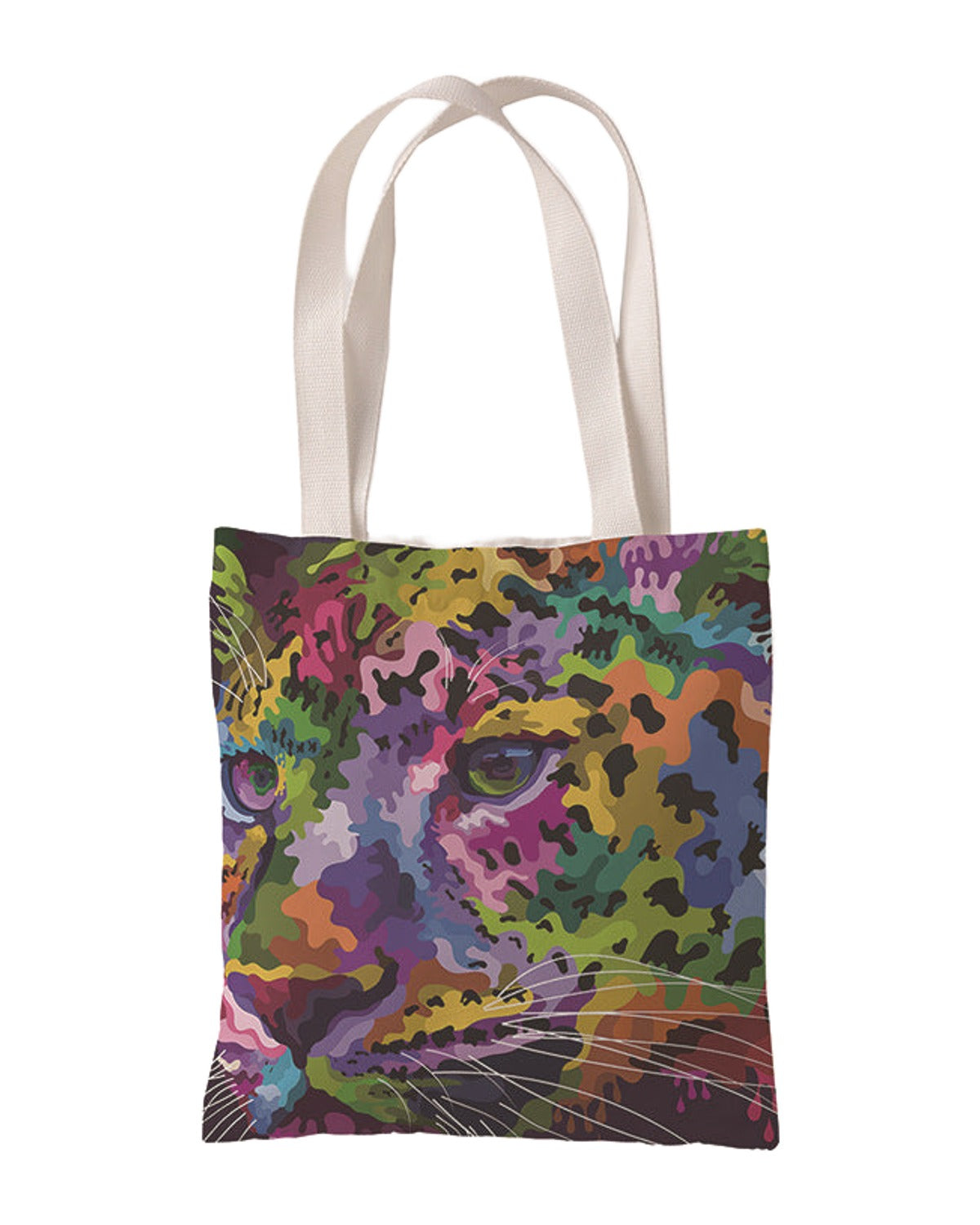 Colorful Animal Print Canvas Bag photo 5