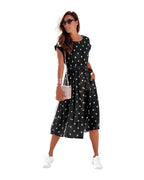 Polka Dot Breasted Casual Dress photo 4