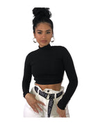 Hollow Slim-fit Lace-up Long-sleeved Top Bottoming Shirt photo 4
