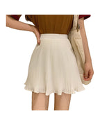 Purple Pleated A-line Skirt photo 4