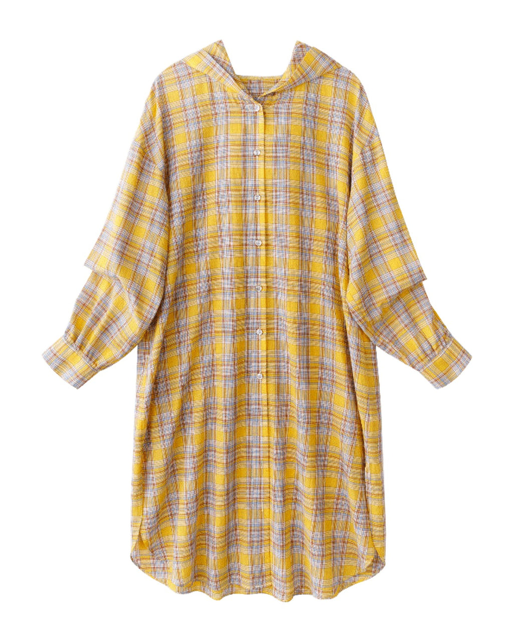 Mid-length Cotton Cardigan Plaid Loose Sunscreen Shirt photo 5
