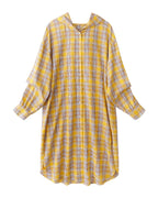 Mid-length Cotton Cardigan Plaid Loose Sunscreen Shirt photo 5