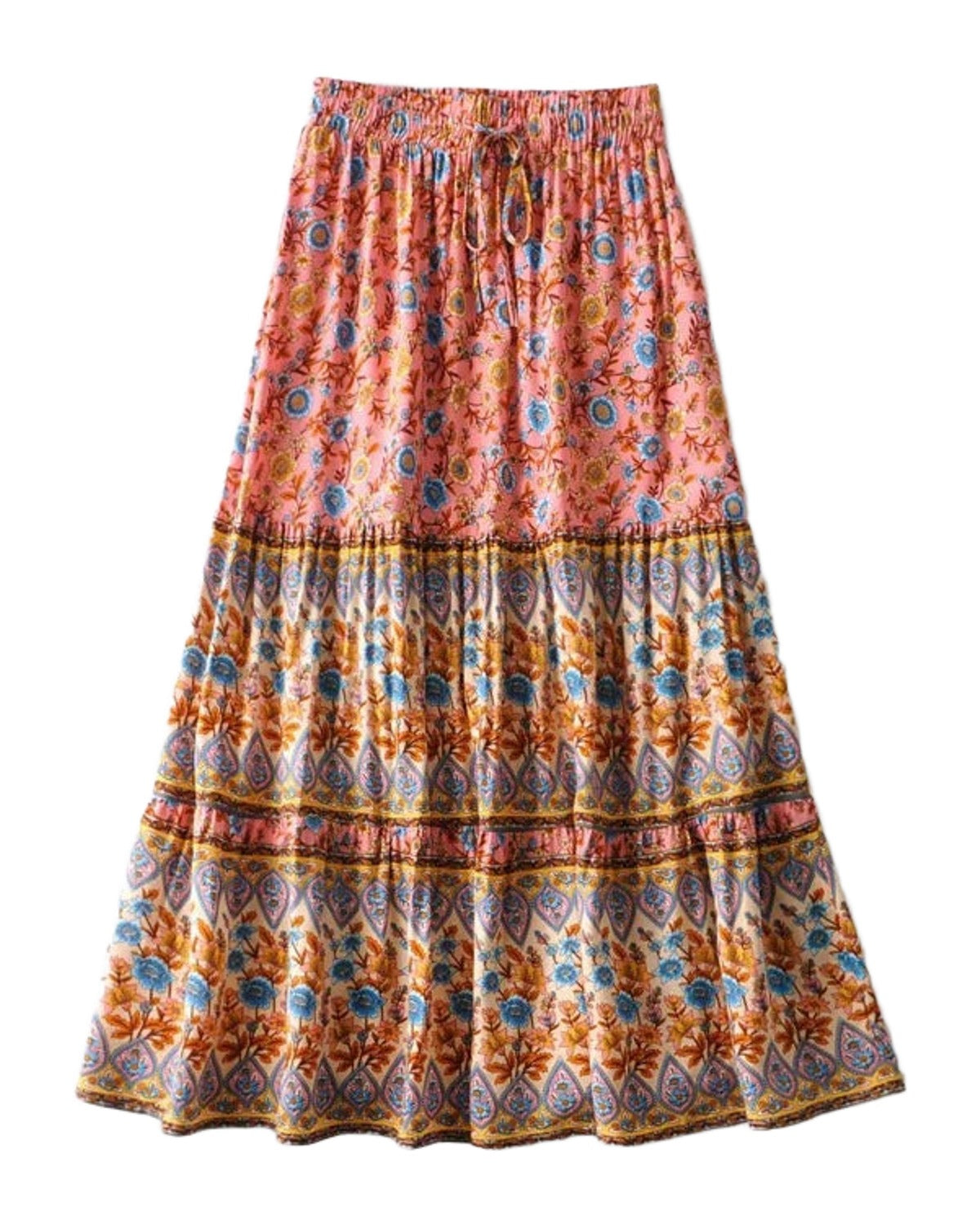 Printed Skirt Elastic High Waist Long photo 2
