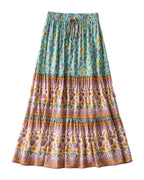 Printed Skirt Elastic High Waist Long photo 5