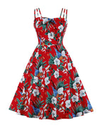Original Dress Stand-alone Printed Floral Suspender Skirt photo 4