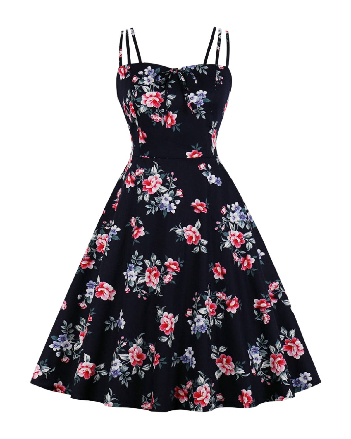 Original Dress Stand-alone Printed Floral Suspender Skirt photo 9