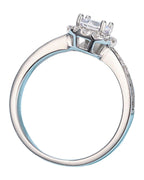 Round Bag 0.5 Carat 925 Sterling Silver Moissanite Ring photo 5