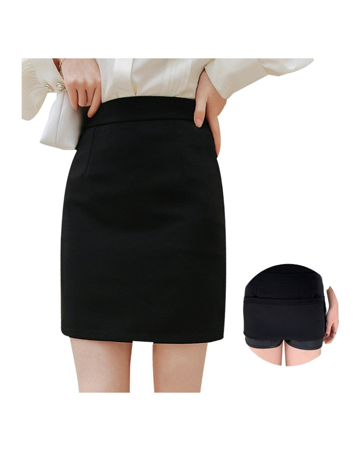 One-step Skirt Bag Hip Short Suit Work photo 5