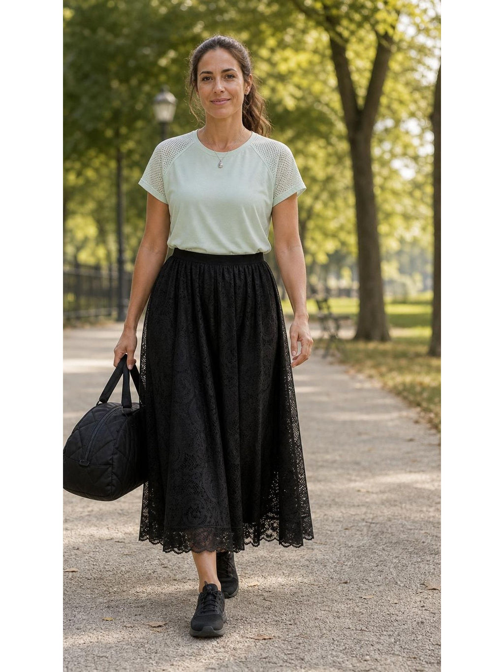 Lace Skirt worn by a model