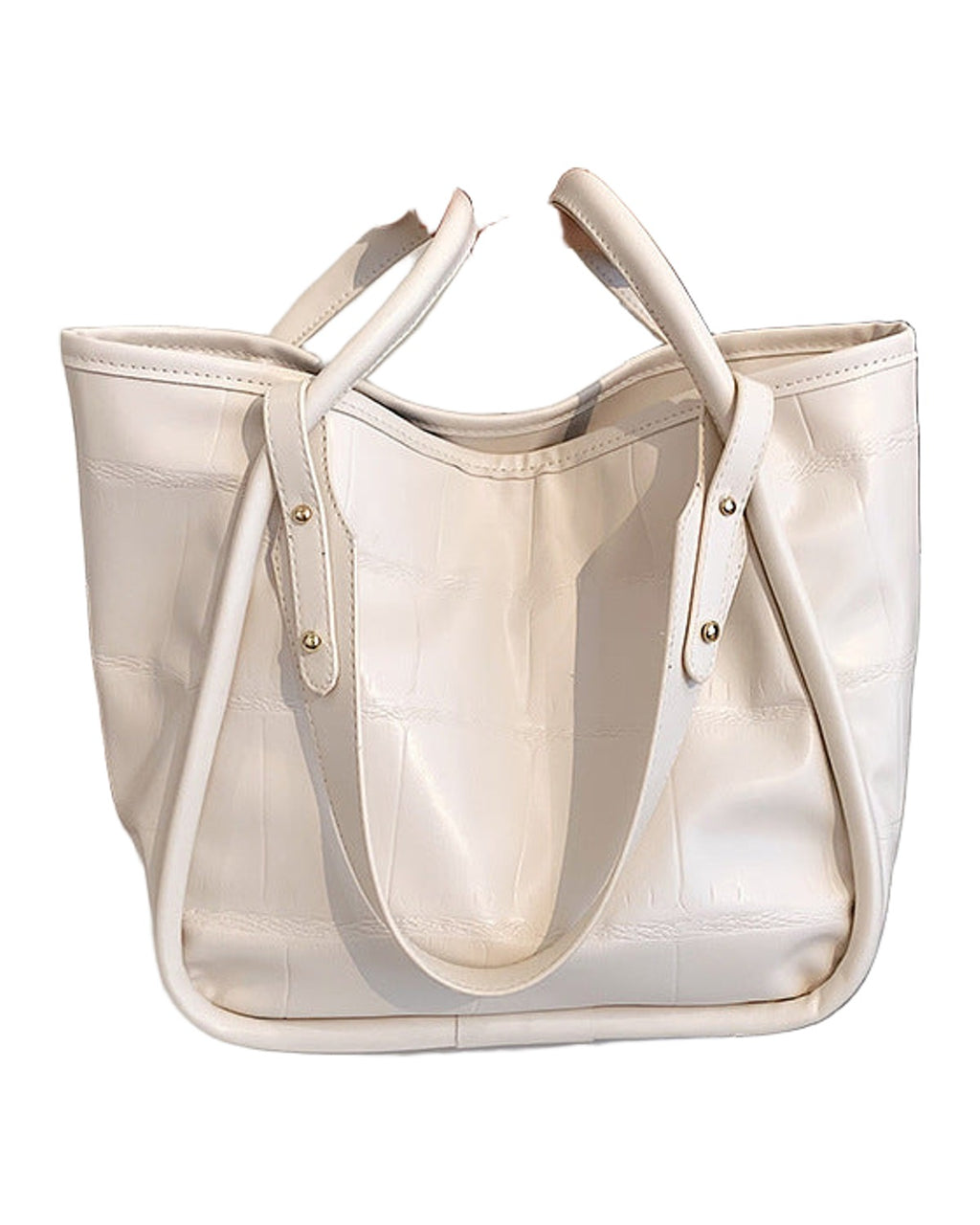 Simple Net Red Tote Bag Texture Commuter Briefcase Handbag photo 1