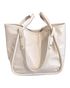 Simple Net Red Tote Bag Texture Commuter Briefcase Handbag photo 1