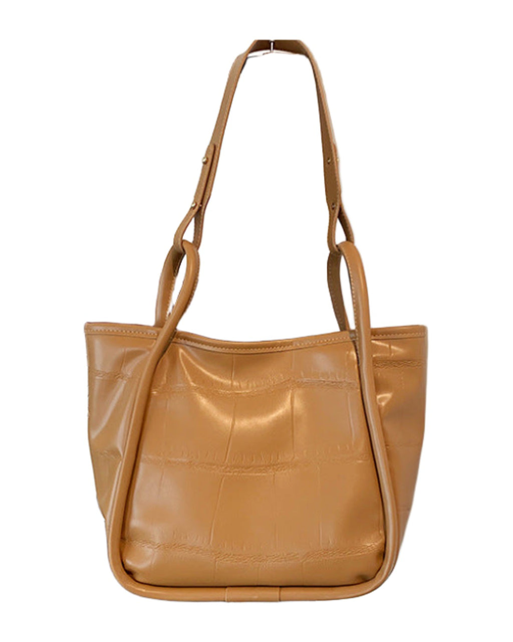 Simple Net Red Tote Bag Texture Commuter Briefcase Handbag photo 5
