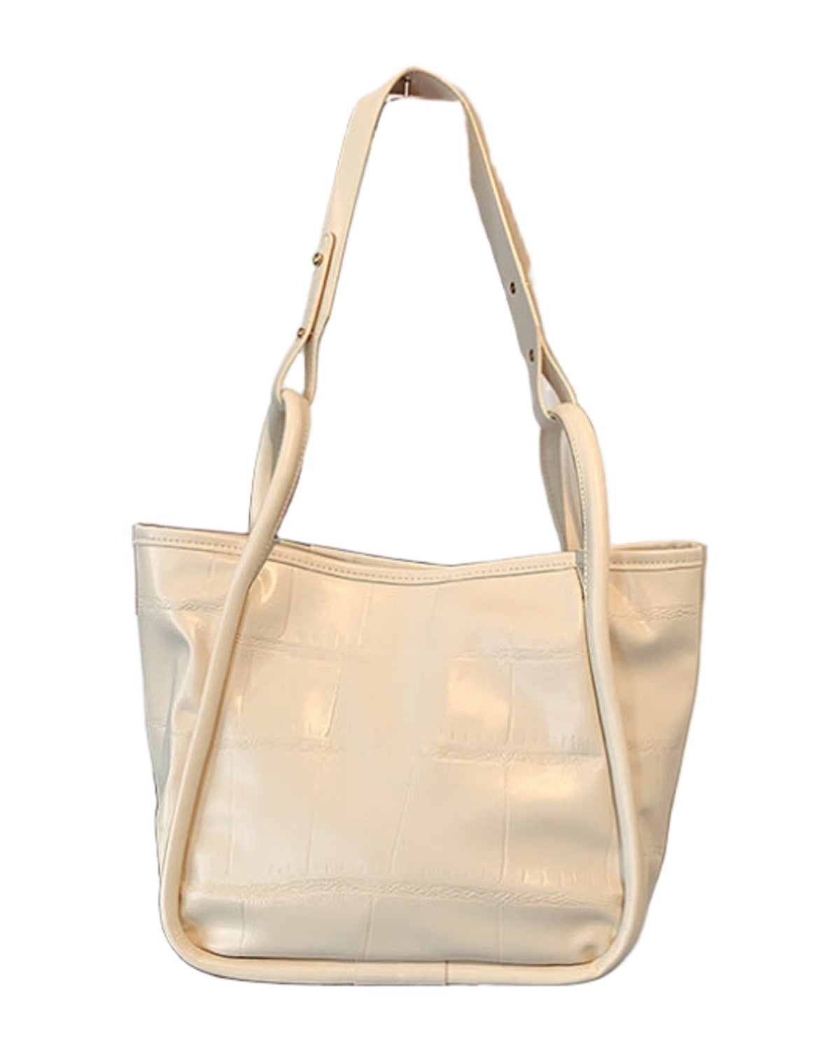 Simple Net Red Tote Bag Texture Commuter Briefcase Handbag photo 6